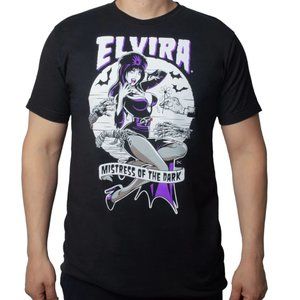 Elvira Monster Hands Men's Black & Purple Tee S-M-L-XL-2XL-3XL NWT